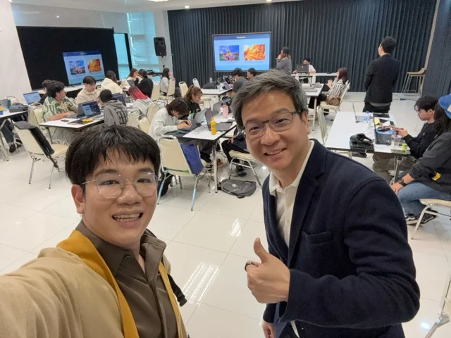 James Theeranon with Kim Choakchai
