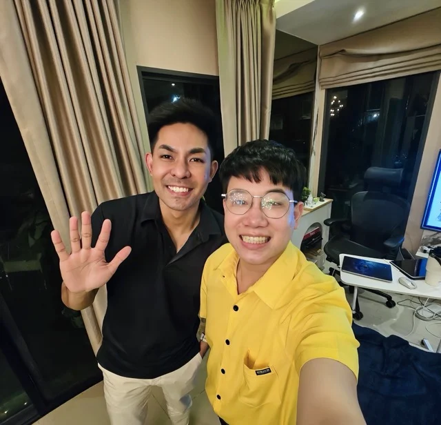 James Theeranon with Pop Siwapat