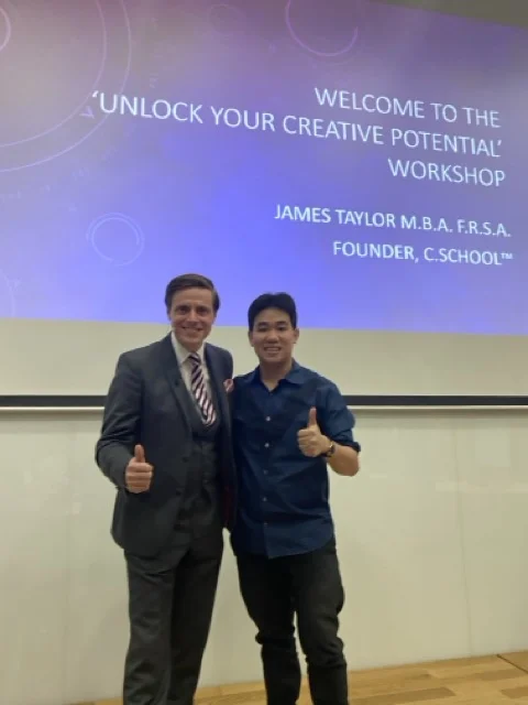 James Theeranon with James Taylor